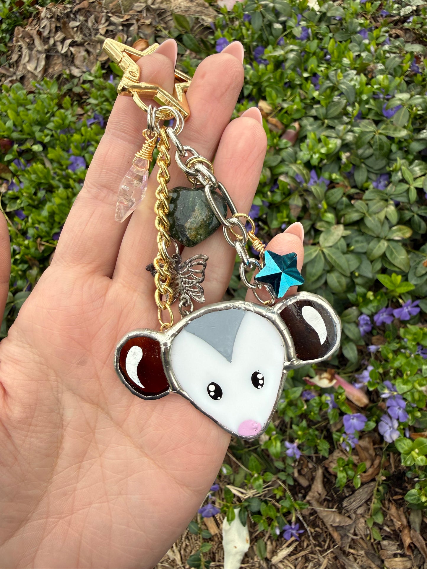 Gold and Silver Purse Opossum