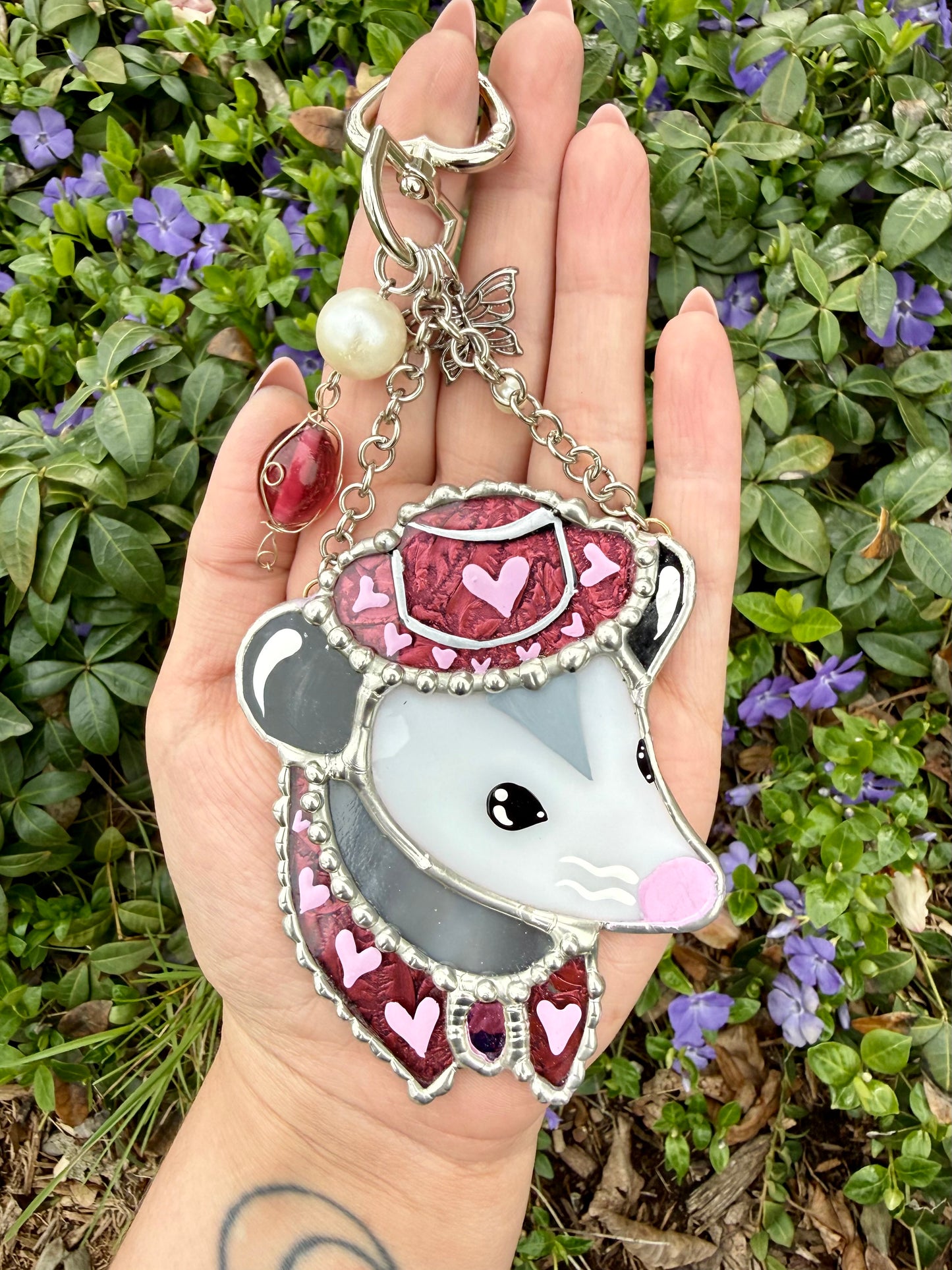 Pink Cowboy Purse Opossum