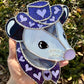 Purple Heart Cowboy Opossum Stained Glass