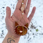 Orange Cat Stained Glass Charm