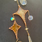 Moon and Stars Stained Glass Suncatcher