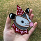Red Lovely Opossum Mini Stained Glass Suncatcher