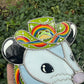 Pride Frog Cowboy Opossum Stained Glass Suncatcher