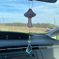 Purple Mushroom Stained Glass Charm