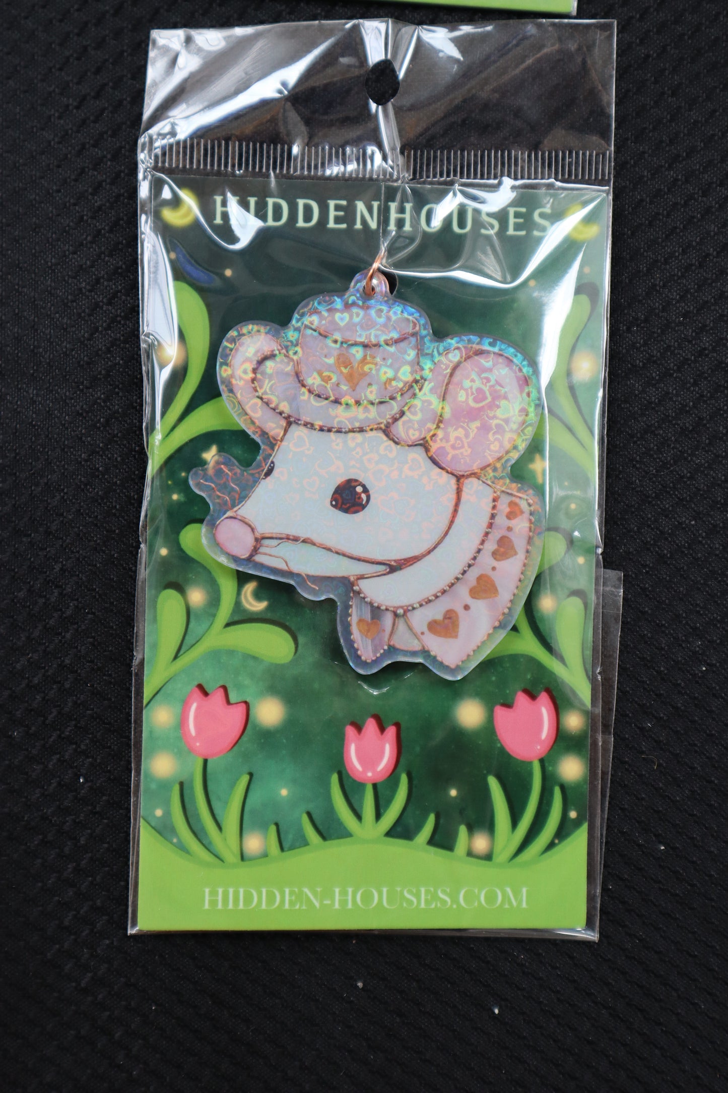 Lovely Mouse Holographic Acrylic Bag Charm