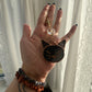 Black Star Cat Stained Glass Charm