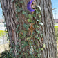Blue Iridescent and Gold Sun and Moon Suncatcher