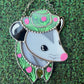 Tulip Cowboy Opossum Mini Stained Glass Suncatcher