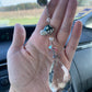Green Mushroom and Turtle Stained Glass Charm
