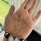 Dainty Gold Opossum Stained Glass Car Charm