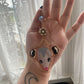 Golden Opossum Stained Glass Charm