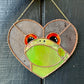 Lovely Frog Stained Glass Suncatcher