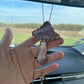 Purple Mushroom Stained Glass Charm