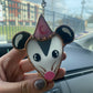 Pink Opossum Stained Glass Charm