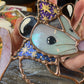 Winter Wizard Opossum Stained Glass Suncatcher