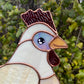 Lovely Chicken Stained Glass Suncatcher