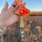 Red Mushroom Stained Glass Suncatcher