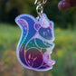 Wizard Squirrel Holographic Acrylic Bag Charm