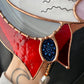 Cowboy Opossum Stained Glass Suncatcher