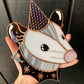 Cosmic Wizard Opossum Stained Glass Suncatcher