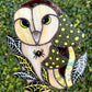 Spooky Spider Owl Stained Glass Artwork