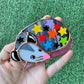 Mini Starry Opossum (ver1) Stained Glass Suncatcher Ornament