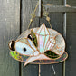 Crystal Guardian Opossum Stained Glass