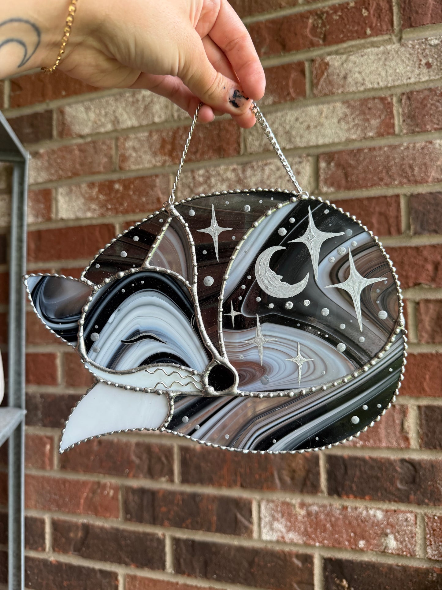 Cosmo the Fox Stained Glass Suncatcher
