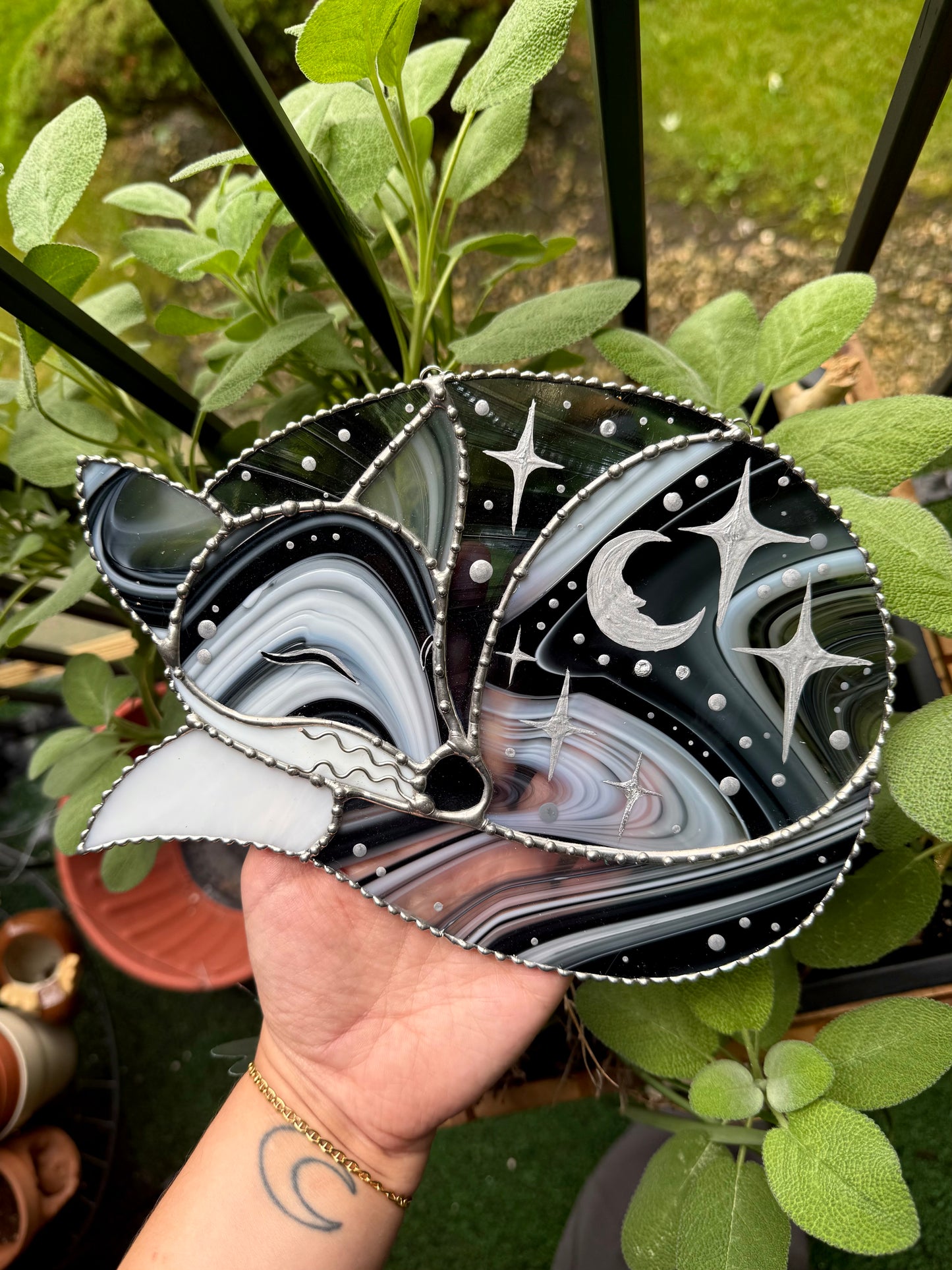 Cosmo the Fox Stained Glass Suncatcher