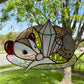 Crystal Guardian Opossum Stained Glass