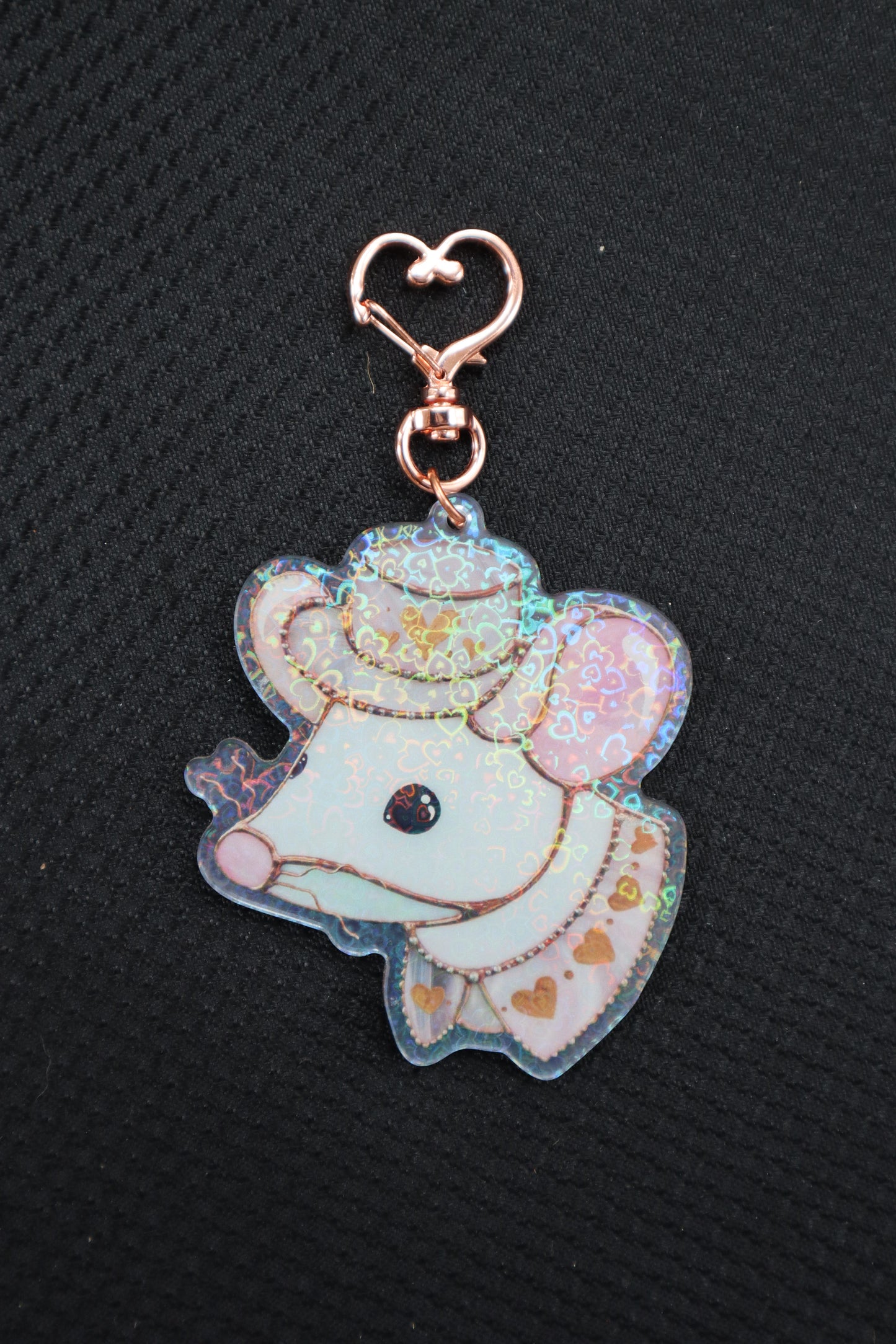 Lovely Mouse Holographic Acrylic Bag Charm