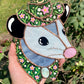 Midsummer Cowboy Opossum Stained Glass Suncatcher