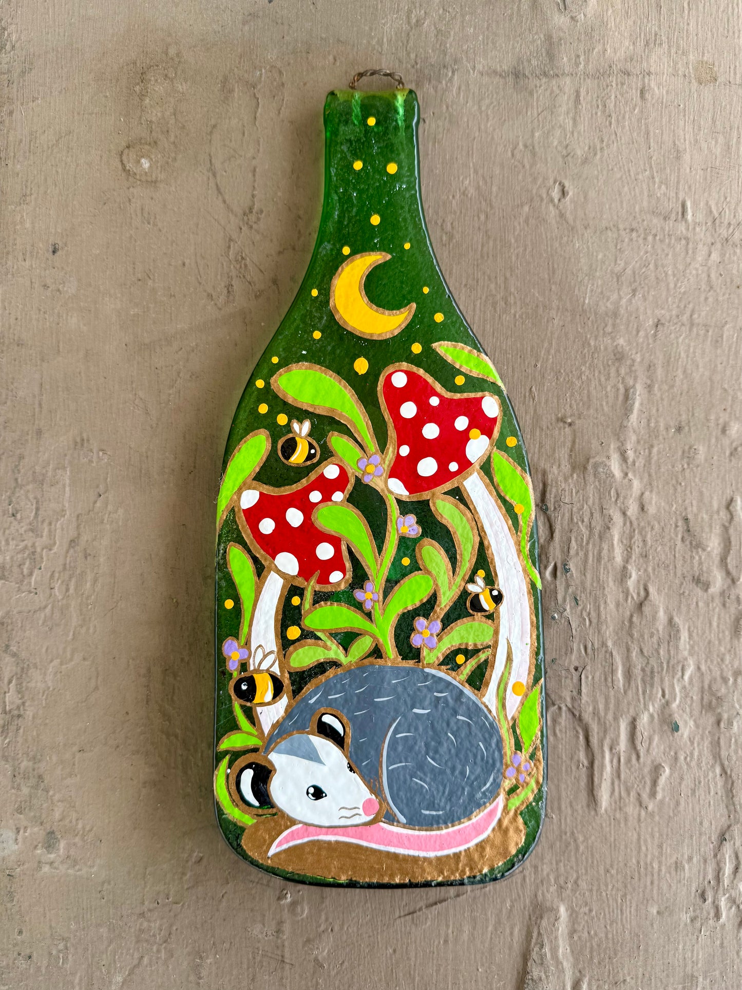 Opossum Bottle Hanger