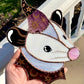 Whimsigoth Stained Glass Opossum