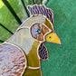 (Discounted due to crack) Stained Glass Chicken Suncatcher
