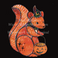 Halloween Squirrel Art Print