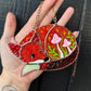 Mini Mushroom Fox Stained Glass Suncatcher