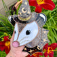 Deep Purple Witch Opossum Stained Glass Suncatcher
