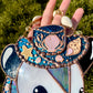 Mermaid Cowboy Opossum Stained Glass Suncatcher