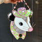 Green Tulip Stained Glass Opossum