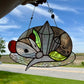 Crystal Guardian Opossum Stained Glass