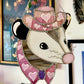 Iridescent Pink Pony Cowboy Opossum Stained Glass