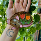 Mini Brown Tulip Rat Stained Glass Ornament