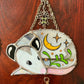Sleepy Moon and Vine Opossum Stained Glass Mini