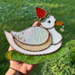 Strawberry Duck Stained Glass