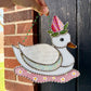 Pink Iridescent Strawberry Duck Stained Glass Suncatcher