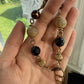 Gold Opossum Stained Glass Car Charm
