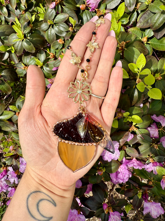 Fairy Flower Star Acorn Rear View Mirror Hanger