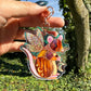 Brown Fairy Rat Holographic Acrylic Bag Charm