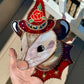 Rose Witch Opossum Stained Glass Suncatcher